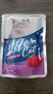 Life Cat Pouch Tuna Kitten 85gr Untuk Anak Kucing Usia 1 s.d 12 Bulan