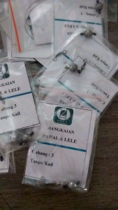 (5 Pcs) Rangkaian Bawal Lele Cabang 3 Tanpa Kail Timah Gantung