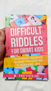 Difficult Riddles for Smart Kids (paperback) w/ Free Ebook and Bookmark