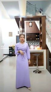 Alora Dress bahan Knit premium/ Knit premium super adem modern / Dress kekinian QB