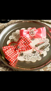 ยางมัดผมและกิ๊บหมีเนย ยางมัดผมกิงแฮมสปาร์เคิลส์ (Gingham Sparkles Hair Tie) ยางมัดผมพิงค์พรินเซส (Pink Princess Hair Tie) กิ๊บทวิงเคิลดรอป (Twinkle Drop Hair Clip) ลิขสิทธิ์แท้จาก Butterbear Thailand