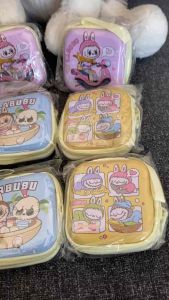 กระเป๋าใส่เหรียญ กระเป๋ากล่องเหล็ก ลายลาบูบู๊ กระเป๋าใส่หูฟัง น่ารัก พกพาได้สะดวก ของขวัญปีใหม่