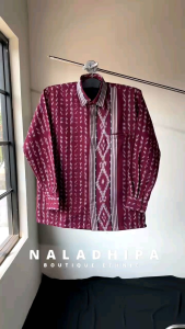 NALADHIPA KEMEJA TENUN (INDHISYA SHIRT) KEMEJA TENUN BLANKET BAJU TENUN FORMAL