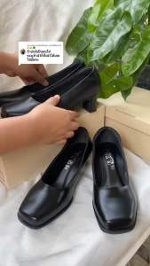 รองเท้าคัทชูรับปริญญา สูง2นิ้ว รหัส 386 พิธีการ ทำงาน ข้าราชการ ทรงสวยเข้ารูป ฟองน้ำเต็มขอบ (ใส่ไม่พอดีแจ้งเปลี่ยนไซส์ได้)