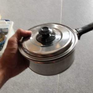 PANCI SUSU MASAK MIE REBUS 16cm STAINLES PLUS TUTUP