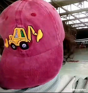 Topi Bisbol Anak Laki 3-8 Tahun Beko Excavator Baseball Hat Import