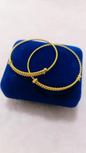 GELANG BAYI DAN ANAK PERAK LAPIS MAS 24