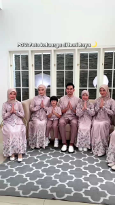 SEPLY Sarimbit Tenara Essence Toffee Baju Lebaran Terbaru 2026 Gamis Koko Set Keluarga