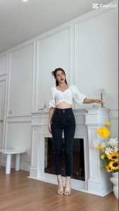 🍉🧸 บิ๊กไซส์ รับเปลี่ยนสินค้า📍กางเกงผ้ายืดเก็บพูดงบอย กระดุม2เม็ด สบายเอวสูงด้วยกระเป๋าไม่ซ้ำ