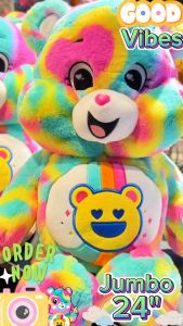 🇺🇸USA🇺🇸𝑵𝒆𝒘 𝟐𝟎𝟐𝟒❤️‍🔥พร้อมส่ง❤️‍🔥♻️ Care Bears Recycle Bear 💚🧡 Good Vibes Bear 💚🧡 Jumbo 24" (ตัวใหญ่สุด)  นำเข้าอเมริกาแท้💯