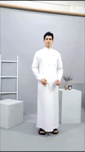 AMIR - Gamis pria Dewasa polos | Jubah muslim laki-laki model terbaru bahan katun toyobo FREE PECI+TASBIH