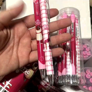 hộp 12 bút gel xóa được gấu dâu cho bé cấp 1