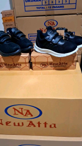 LOZTA Sepatu Anak Sekolah Sd Laki Laki Dan Perempuan New Atta Series