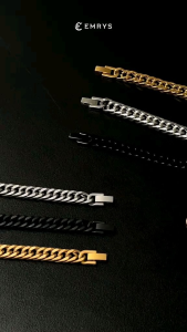 Gelang Rantai Titanium Model Clip Jam: Desain Unik & Tahan Lama