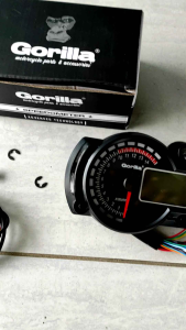 spedo meter koso rx 2n import gorilla layar hitam set soket dan sensor magnit magnet spido meter digital koso rx 2 n impor gorila speedo meter koso rx2n digital gorilla pnp honda cb gl mp tiger custom japstyle grand supra kilo odo meter koso satria fu zx
