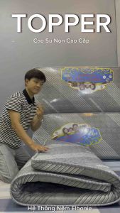 [Giao Hoả Tốc] Nệm Topper Cao Su Non Cao Cấp độ dày 6CM đàn hồi  êm ái không xẹp lún nệm văn phòng nệm ký túc xá cao su nhân tạo bảo hành 10 năm mua 1 nệm tặng 1 ga cotton