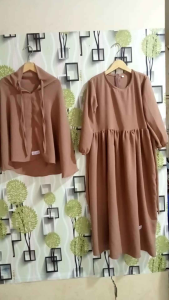 Gamis Anak Perempuan Kekinian Murah Mewah Set Jilbab Terbaru