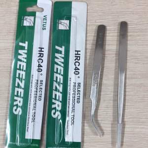 Nhíp nhặt lông Yến 2 cái thẳng cong bằng inox