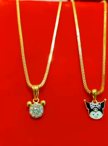 Kalung Anak Liontin Perak 925 Lapis Mas