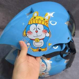 Mũ bảo hiểm trẻ em thể thao in hình doremon cho bé từ 3-9tuổi