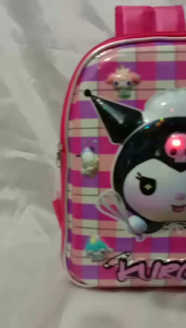Tas sekolah anak lucu/tas sekolah anak perempuan TK/tas sekolah anak embos LED/tas anak TK/tas anak lucu/tas dorong anak TK/tas troli anak SD/ransel anak/tas anak kuromii/tas anak SD/tas anak LED/tas bahu anak/tas gendong anak/tas anak karakter lucu/tas