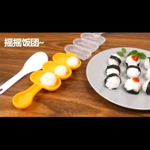 Rice Ball Shaker Bento / Cetakan Nasi Bulat Bola Gulung Plus Centong