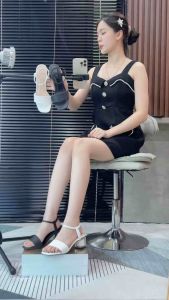 [MẪU MỚI HOT] Dép nữ công sở  dép quai hậu  sandan gót trong  cao gót 5p