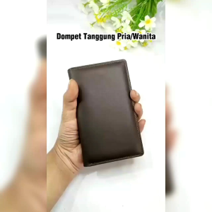 Dompet Kulit Pria 3/4 100% Kulit Tanpa Slot Tengah