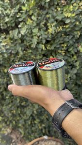 สายเอ็น OKAWA MAGIC สีเขียวขี้ม้า Super strong fishing line JAPAN สายโหลด เส้นเล็ก นิ่มมาก ตีไกล จมน้ำดี เหนียวสุดๆ เป็นที่นิยมมากๆ (มี2 สื)