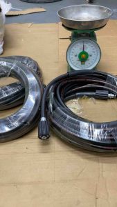 Dây rửa xe lõi thép 10M15M20M cho máy bơm xịt rửa áp lực cao ( 2đầu ren 22)