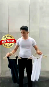 Kaos Dalam Singlet Pria Putih Hitam Kaos Dalam / Singlet Pria / Laki-Laki MIATEX Size M L XL XXL(3L)