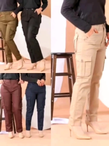 Ladies 6 Pocket Cargo Long pant | High Quality Joggers Long Pant Ready Stock