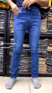 Seluar Lelaki SLIM FIT JEANS ZIP FLY  PANT Super Strecthable [Ready Stock]