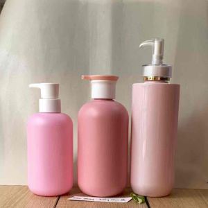 Chai Nhựa HDPE /PET 300ml-500ml HỒNG.Đựng kem bodylotiondầu gộisữa tắm….Chai nhựa chiết mỹ phẩm hàng cao cấp