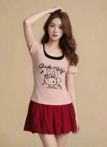 Áo thun nữ lót yếm size 40-58kg