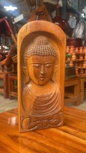 ผลิตภัณฑ์แกะสลักพระพุทธรูปไม้ พร้อมไม้สักชิ้นเดียว - งานแกะสลัก พระพุทธรูปไม้