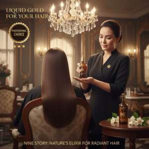 อาหารผม NS ซิวกี้ออยล์บำรุงเส้นผมนุ่มลื่นหลังสระไดร์