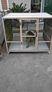 กรงสัตว์เลี้ยงเหมาะสำหรับแมวสุนัข ขนาด100×90×100