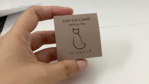 CuteCat เทียนหอม T-light เทียนทีไลท์ เทียนหอม ไขถั่วเหลือง 100% ของชำร่างของขวัญปัญหา ขนาด 15 กรัม พร้อมส่ง