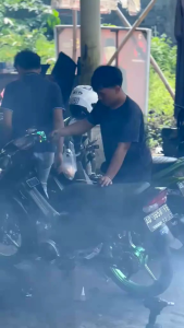 KNALPOT FIZ R  FULL SIRIP /FULL PRESS MODEL AHM SUARA GARING