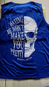 singlet pria sablon hating me wont make tou pretty/ kaos singlet cowok/singlet murah/singlet kekinian/kaos