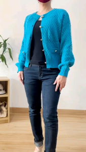 ●ECLAIRE● 003 Cardigan Kardigan Knit Rajut Lengan Panjang Longsleeves Polos Basic Kasual Casual Korea Mode Classy Modis Trendy Import H385