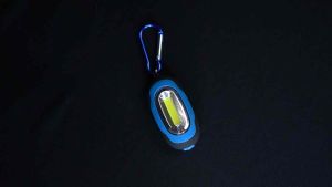 Senter LED Mini COB 25 Lumens dengan Carabiner - BM-9402 - Blue