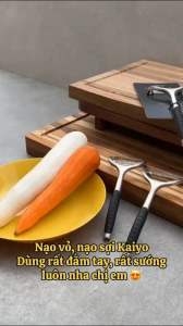 Dao Nạo Củ Quả Kaiyo Nhật Bản Dao Nạo Sợi Nạo Vỏ Rau Củ Quả Được Làm Từ Thép Không Gỉ An Toàn Sắc Bén