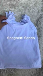 12pcs Or 6pcs Spaghetti Sando for Baby Girl Sando Newborn Infant Clothes 0-6months