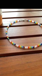 [29฿] สร้อยลูกปัดแก้วน่ารัก