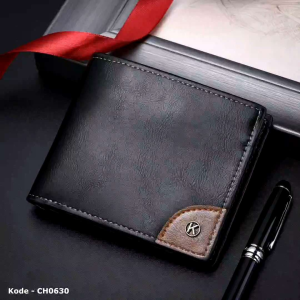 CH0630 Dompet Import Pria Terbaru Bahan Kulit Sintetis Tebal Elegan dan Kekinian
