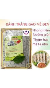 Bịch 500g Bánh tráng gạo nhúng mè đenHữu thành đặc sản Bình Định có thể nướng hoặc chiên giòn -BigLove