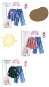 Setelan Kaos dan Celana Jeans Anak Perempuan Usia 7 Sampai 13 Tahun Broklyn Set Kids Setcel Anak Model Terbaru Outfit Baju Anak Casual Oneset Anak Murah Model Kekinian