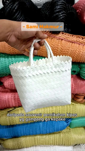 PAKET 10 pcs Size XS Tas Anyam POLOS Hampers Parcel Souvenir Hadiah Hantaran Berkat Kotak Nasi Snack